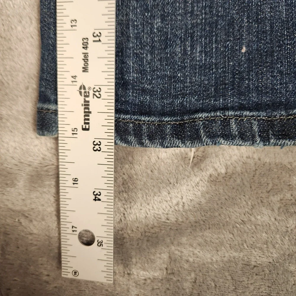 Banana Republic Bootcut Jeans‎ Men 10R Good Frayed Hem Stretch Denim FRAYED HEEL